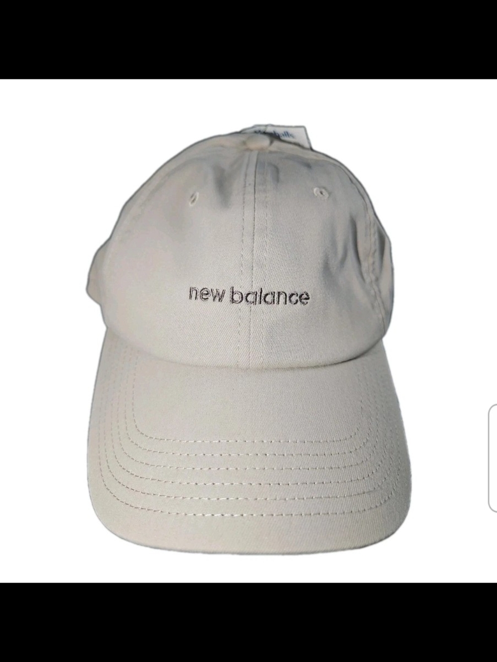 New Balance Slideback Hat Tan One Size Adjustable Embroidered 6 Panel